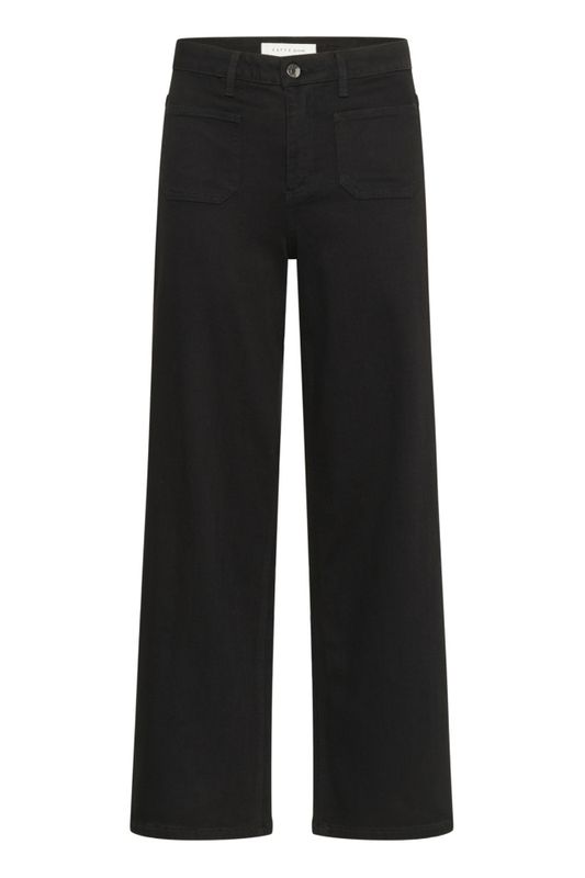KAbrook HW Reg Fit Jeans Black Deep