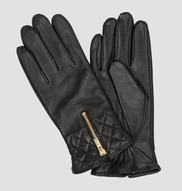 Hovedbilde Ladies glove Gold zip Quilt Hairsheep, Wool blend ...