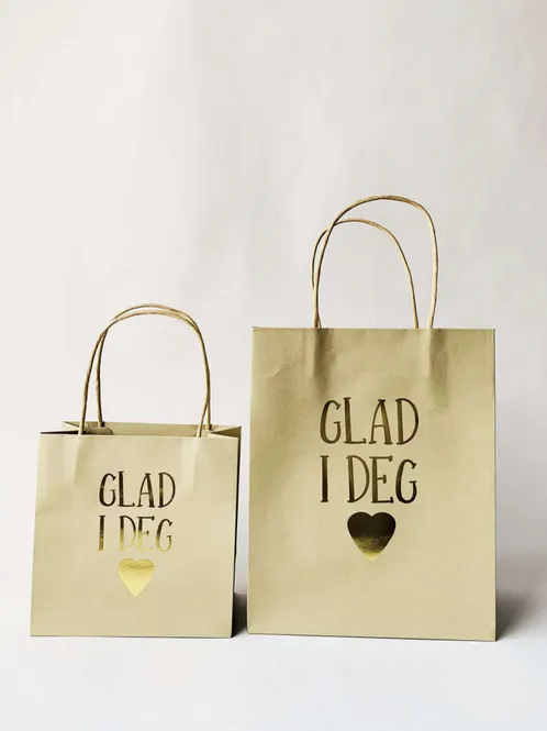 Hovedbilde Gavepose S 16×16 cm «Glad i deg»