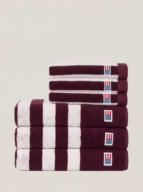 Hovedbilde Lexington Striped Terry Towel Fig/Snow White ...