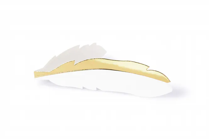 Hovedbilde Bordkort Feathers Hvit 10pk