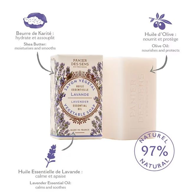 Hovedbilde Panier Des Sens Essentials Såpe Lavendel 150g