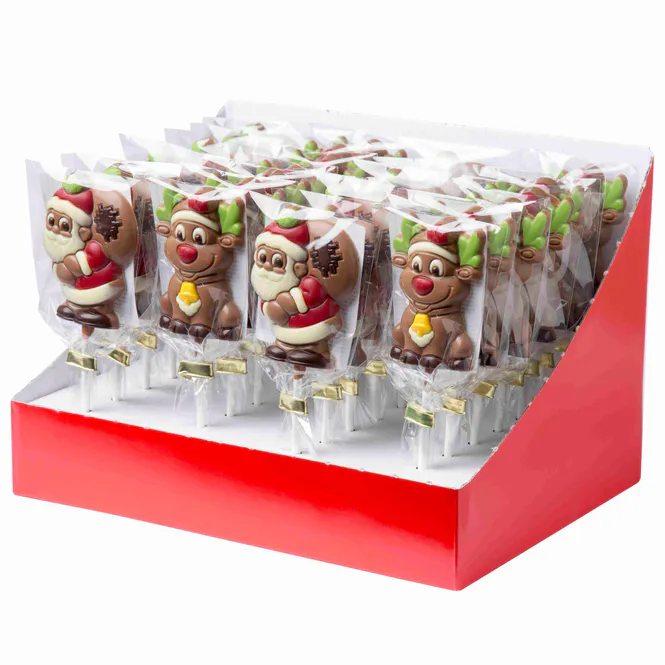 Hovedbilde MartiChoc Lollipop Santa & Reindeer Milk 30g ...
