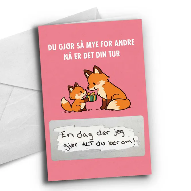 Hovedbilde Kort - Du gjør så mye for andre- kort med ...