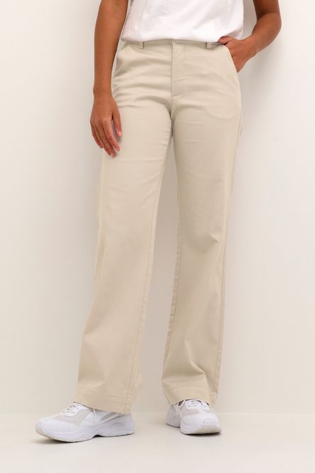 Hovedbilde Lea Flared chino pants - Feather Grey