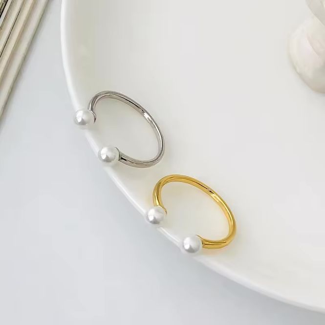 Hovedbilde Pearl Ring 18K Gold One Size