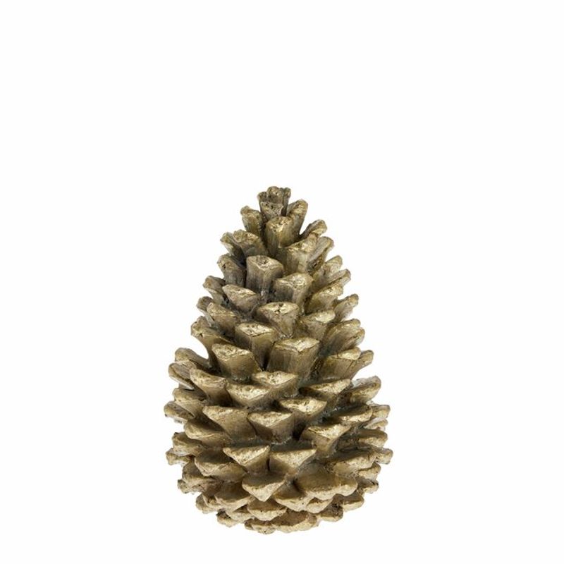 Serafina decoration pine cone 15cm. L. Gold