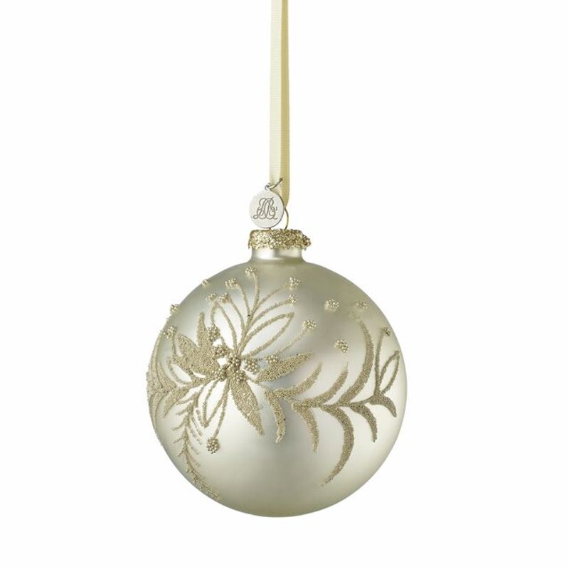 Misille bauble 10 cm. Off White
