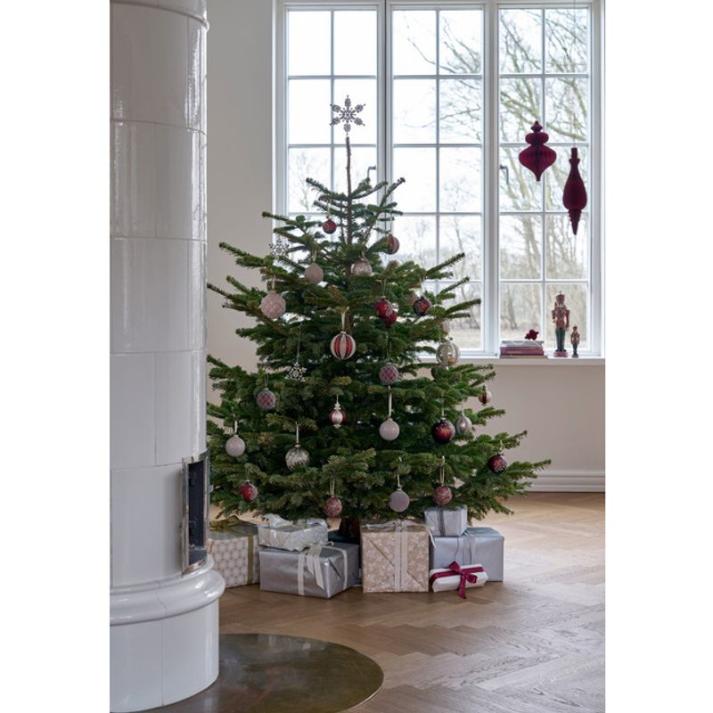 Misille bauble 10 cm. D. Red