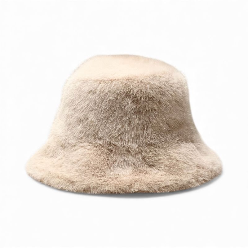 Fuskepels Lue - Vendbar - Beige