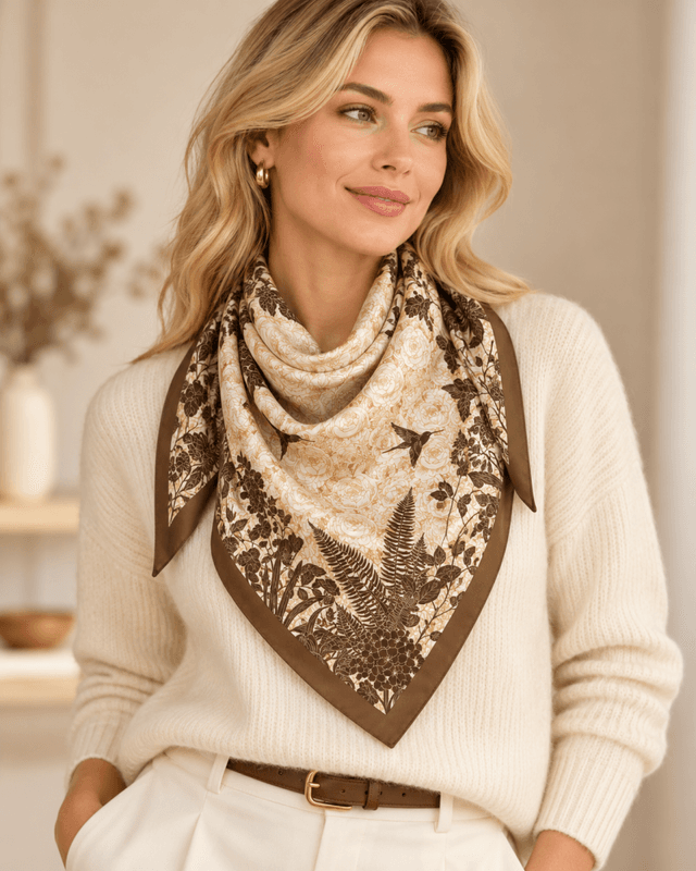 Scarf A26 Rose Brown