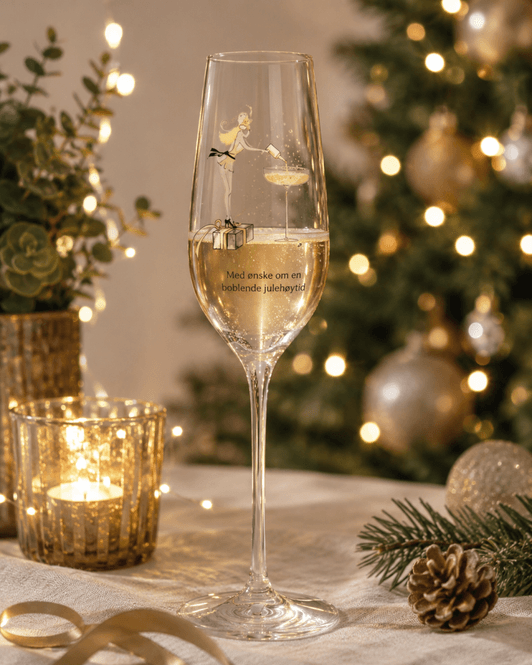 Hovedbilde Glass champagne Julehøytid 24cm - Sølje Bergman
