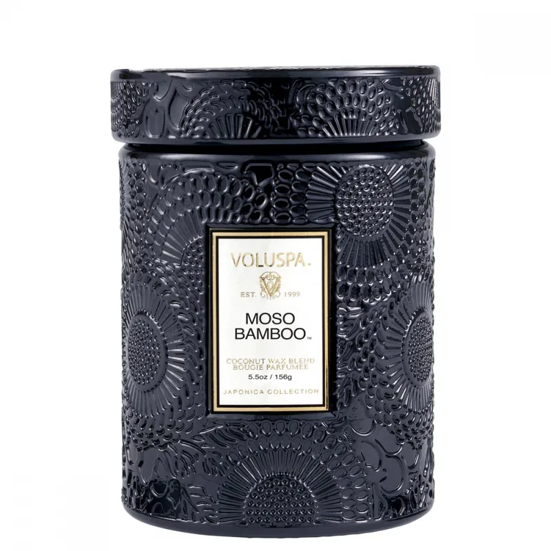 Voluspa Moso Bamboo Mini Glass Candle