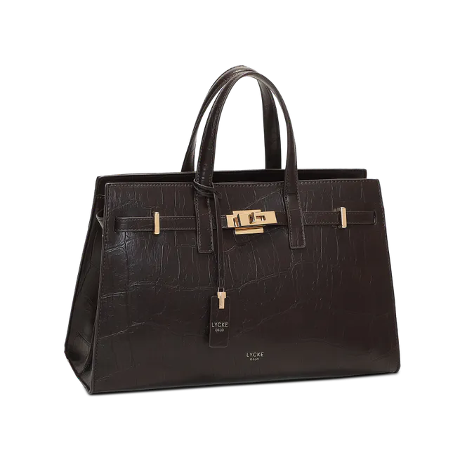 Hovedbilde Handbag Askim Lycke Croco Brown