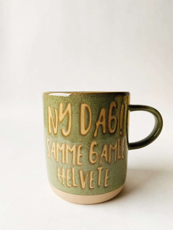 Krus h 9,5 cm «Ny dag!»