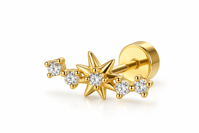 Hovedbilde Hege Piercing 18k Gold 