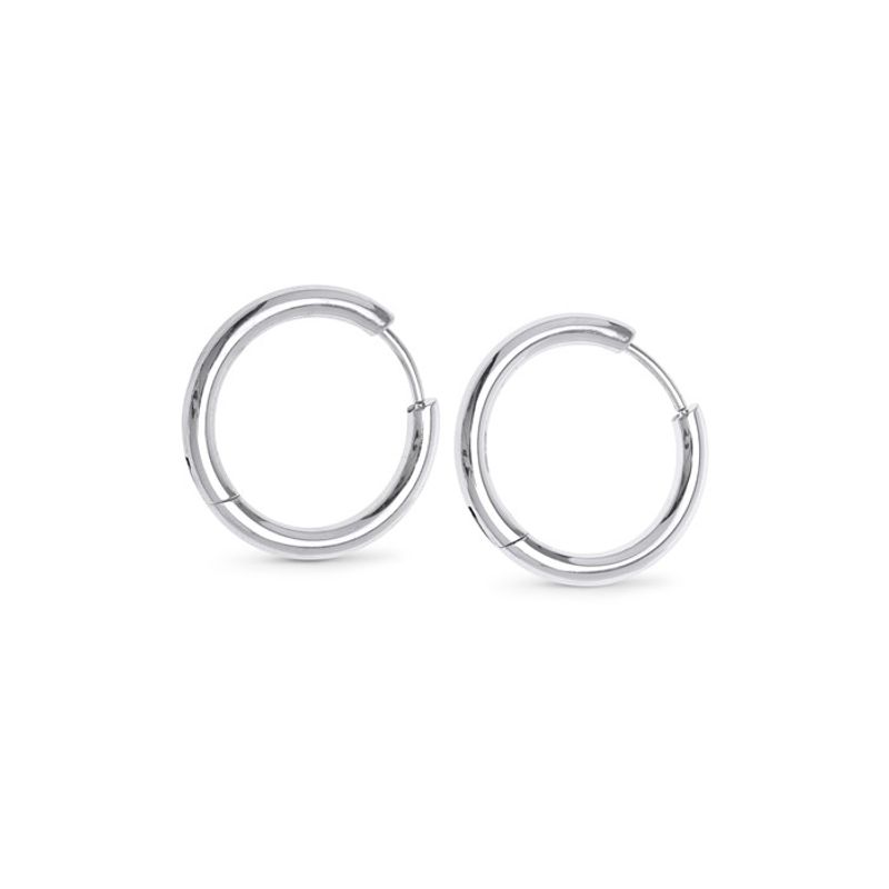 Hollie - Hoop Earrings 21mm Stainless Steel Silver