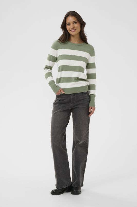 KAlizza Striped Knit Pullover
