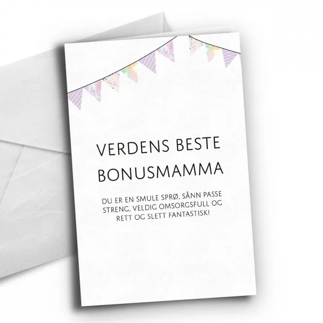 Hovedbilde Kort Verdens Beste Bonusmamma