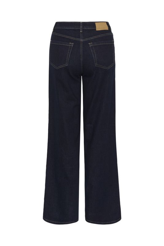 KaMeadow HW Reg fit Jeans Dark Blue Unwashed Denim 