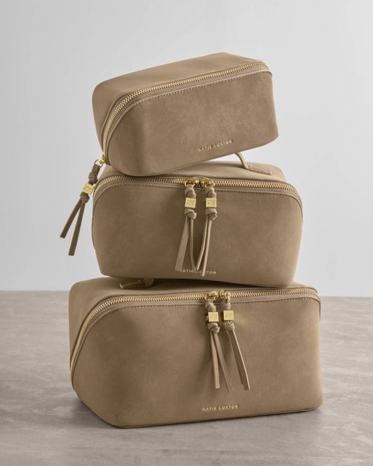 Hovedbilde SOHO LARGE MAKE UP / WASH BAG TAUPE