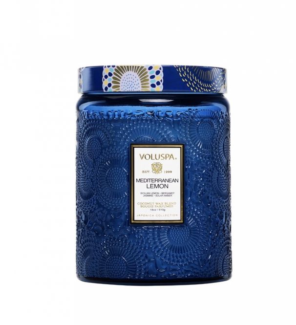 Hovedbilde MEDITERRANEAN LEMON LARGE JAR CANDLE 100t