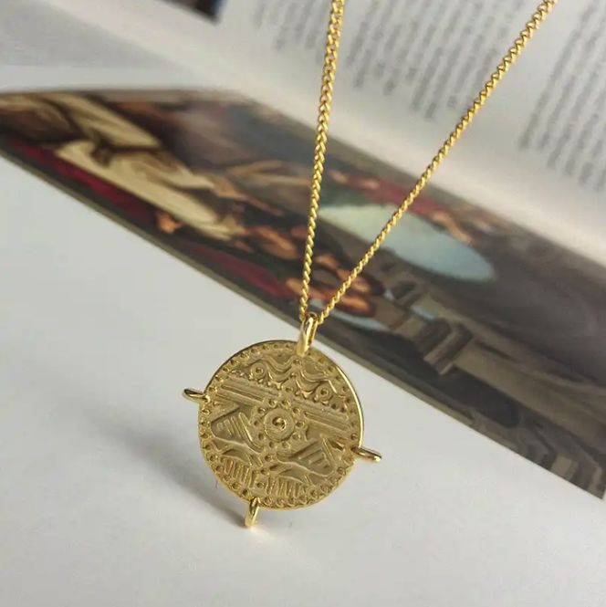 Hovedbilde Coin Necklace 18K Gold
