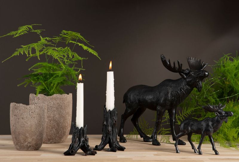 Lysestake Stubbe – brun/svart | liten
