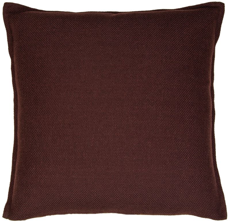 Putetrekk vevd ensfarget brun 45x45cm