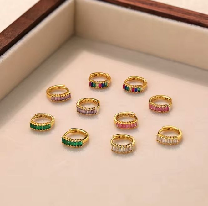 Hovedbilde Heather Earring 18K Gold White