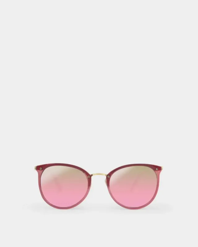 SANTORINI SUNGLASSES | Pink Mirrored Lens