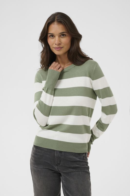 KAlizza Striped Knit Pullover