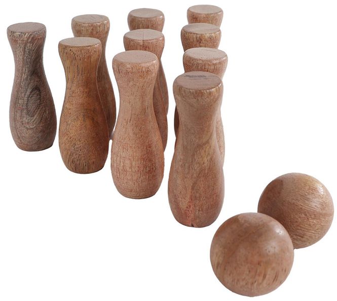 Hovedbilde Spill bowling i skrin mango 13x8x5cm