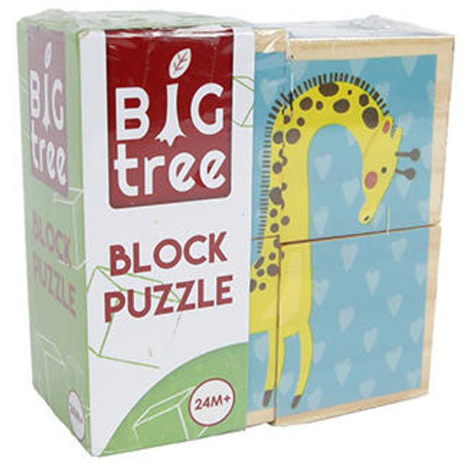 Hovedbilde Big Tree Klosse puzzel FSC tre 10x10x5cm