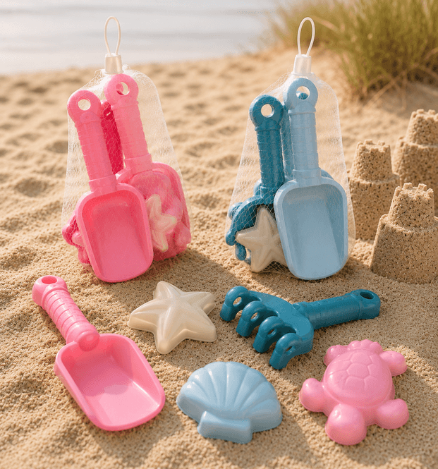 Hovedbilde Mini Club Lekesett spade form 5 deler Rosa/Blå