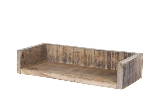 Hovedbilde Dekohylle antikk tre 35cm