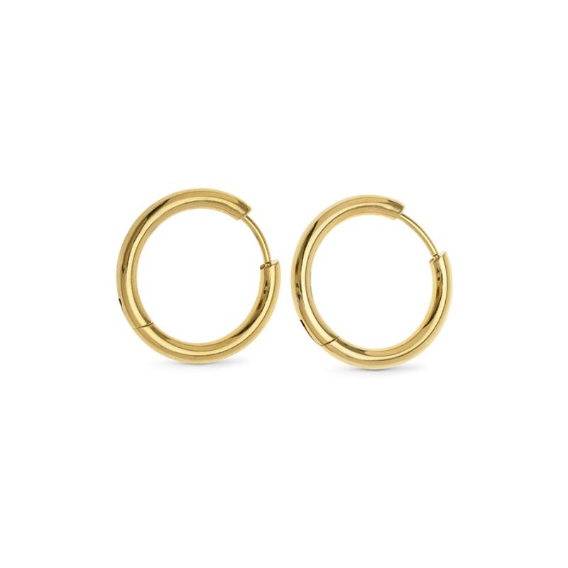 Hollie - Hoop Earrings 21mm Stainless Steel Gold