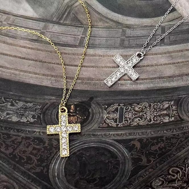 Hovedbilde Cross Zircon Necklace 925 Sterling Silver/White