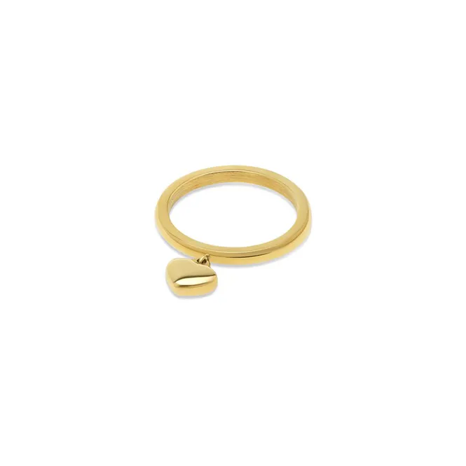 Hovedbilde Iselin - Heart Ring Stainless Steel Gold          ...