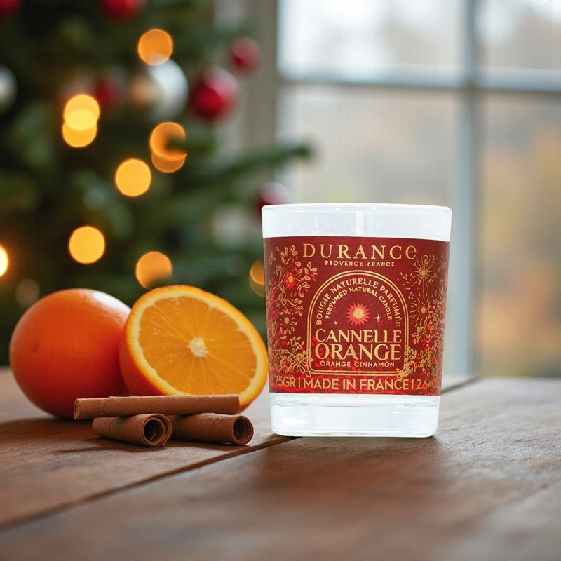 Durance - Julen 2025 - Duftlys 75g - Orange Cinnamon