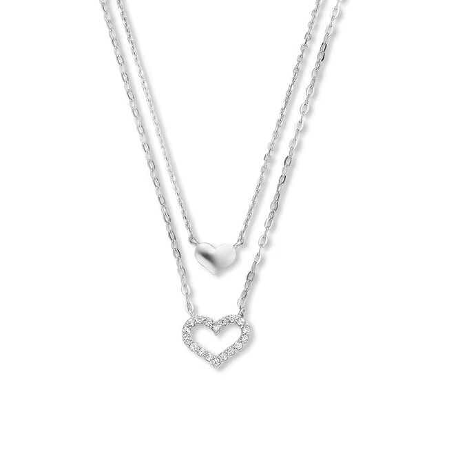 Hovedbilde Heartie Double Necklace 925 Silver
