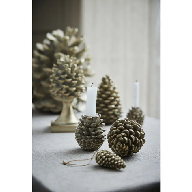 Hovedbilde Serafina decoration pine cone 15cm. L. Gold