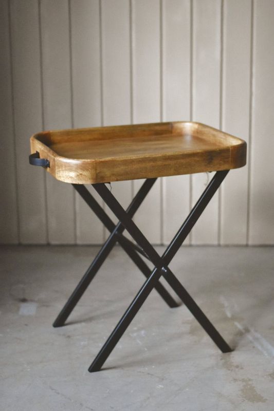 Sidebord brett h 62 cm natur