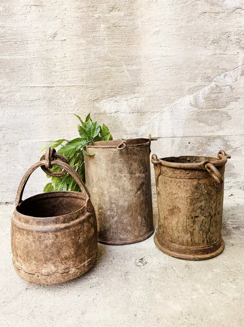 Hovedbilde Vintage Vannbøtte Metall