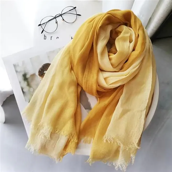 Hovedbilde Silla Faded Viscose Scarf 190x90 - Yellow