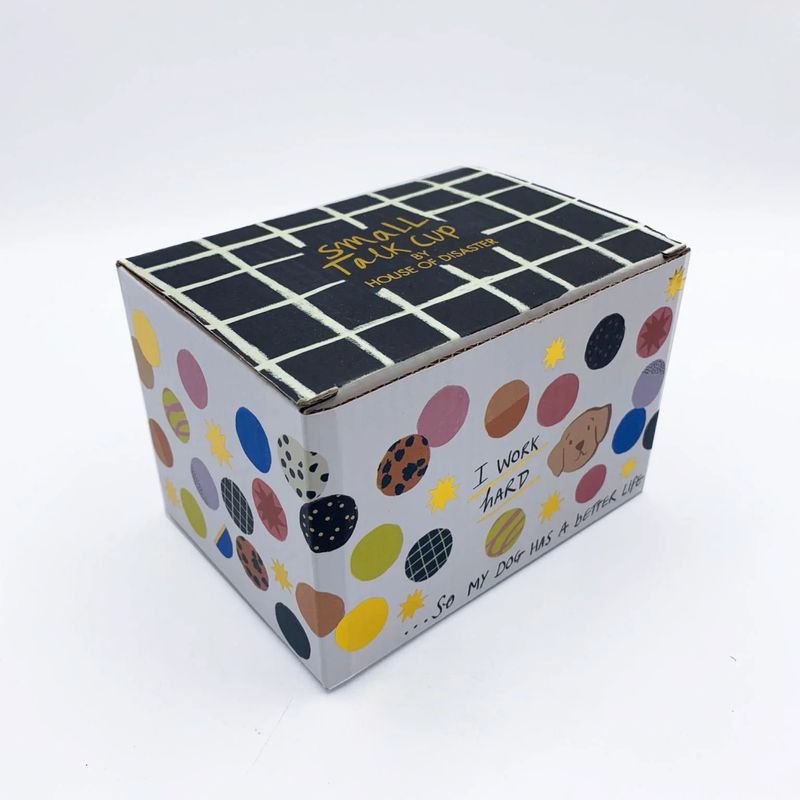 Small Talk 'I Work Hard' Dog Cup