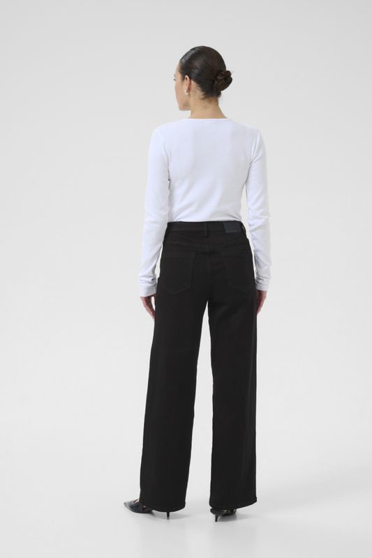 KAbrook HW Reg Fit Jeans Black Deep