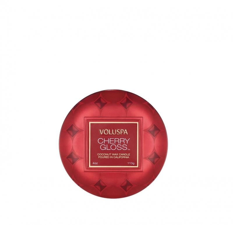 Mini tin candle 25t - cherry gloss