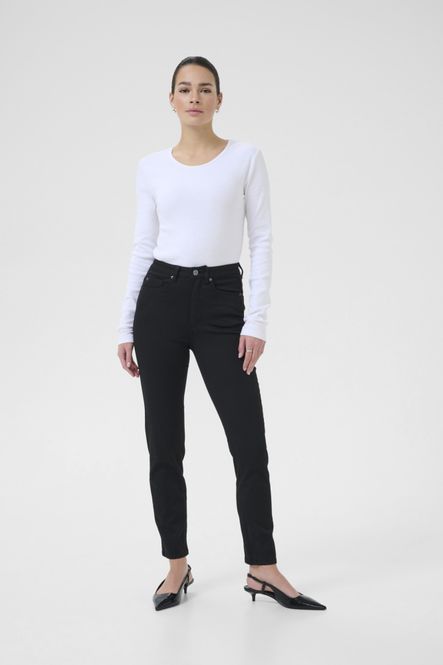 Hovedbilde KAwillow HW Slim Fit Jeans Black Deep