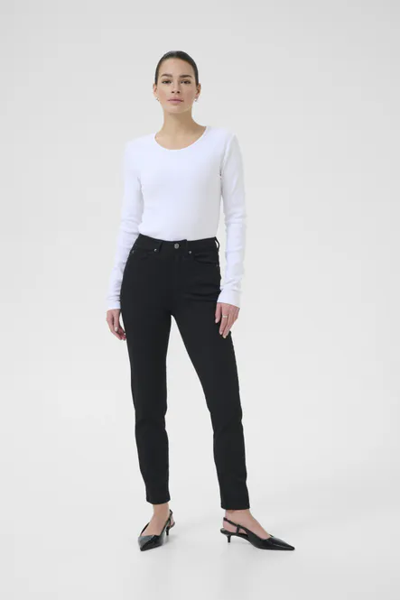 Hovedbilde KAwillow HW Slim Fit Jeans Black Deep